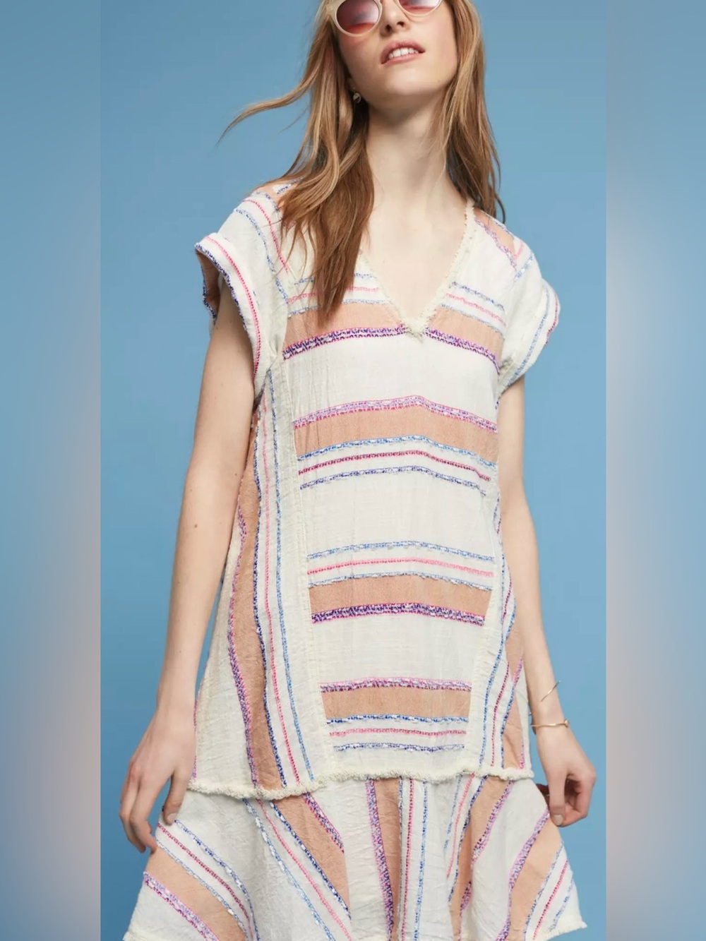 Anthropologie Holding Horses Elira Striped Dress Women Size small